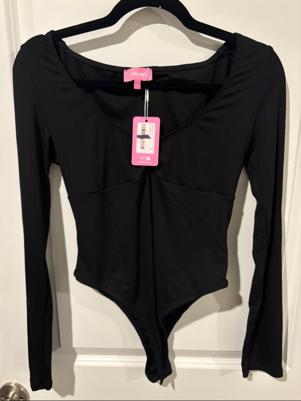 Jonah Long Sleeve V Neck Bodysuit - Picture 6 of 7